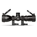 Tacticon Falcon V3 3-9x32mm Rifle Scope with QD Mounts | Disabled Combat Veteran Owned Company | Magnified Optics Gun Scopes with Red Green or Blue Illuminated Mil-Dot Reticle | Tactical Accessories