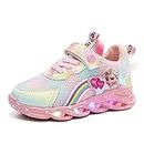 ELSA Schuhe mädchen，Kinder led Schuhe，Leuchtschuhe ELSA Turnschuhe，blinken licht mädchen Sportschuhe zum Laufen mit Flügeln for Frühling Sommer und Herbst (Color : Pink, Size : 25)