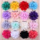 30pcs Chiffon Silk Fabric Flowers For Girls Hair Accessories For Headbands DIY