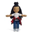 HarperIman Frankie 14'' Handmade Linen Plush Doll, Puppet Toy