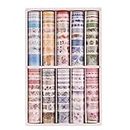 Lychii 100 PCS Washi Tape, Tape Decorativo Coprente per lavoretti di Fai da Te, diari, Biglietti, Schizzi (100 Rolls A)