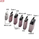 1PCS Micro USB zu Konverter Adapter Für iPhone X 8 7 6 Plus Typ C/IOS zu Micro USB Adapter Für