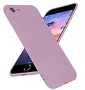 LOXXO® Back Cover Compatible for iPhone 7/8/SE/SE (3rd Gen), Liquid Silicone Gel Rubber Shockproof Candy Phone Cases Designed for iPhone 7/8/SE/SE (3rd Gen) (Lilac)