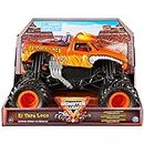 Monster Jam, Official El Toro Loco Monster Truck, Collector Die-Cast Vehicle, 1:24 Scale, Kids Toys for Boys Ages 3 and up