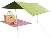 Camping Sun Shelter, Portable Outdoor Canopy Tent, UV Protection Shade Canopy, Weather Resistant Sand Anchor Beach Tent, Windproof Pop Up Shelter, Cool Cabana Tent for Picnics Camping Fishing/528 (Co