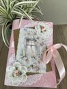Handgefertigt schönes rosa geheimes Garten Junk Journal/Notizbuch