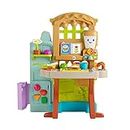 Fisher-Price Laugh & Learn Grow-the-Fun Garden to Kitchen English & French Edition, farm-to-kitchen playset for toddlers with music and lights