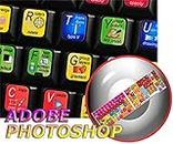 4Keyboard New Adobe Photoshop Keyboard Sticker for Desktop, Laptop and Notebook