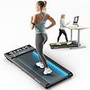 Sportstech Walking Pad Treadmill Under Desk for Home Office | Quiet Portable 300lbs Treadmills with Remote Control + App | Premium Fitness Workout | LCD Display | No Installation