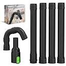 Sealegend 8-Piece Gutter Cleaning Kit Leaf Blower Tools Gutter Attachment Compatible with EGO 530CFM / 580CFM / 575CFM / 650CFM/ 615CFM/LBX6000 Leaf Blowers Nozzles Adjustable Black
