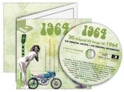 1964 Deluxe Geburtstagskarte + Musik-Downloads und Retro CD 58. Geburtstag Gruß 