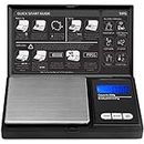 LUPO Digital Pocket Precision Scales 200 x 0.01g - Batteries Included - Accurate Portable Jewellery Food Weighing Scale with Back-lit LCD Display