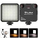 VIJIM Video Light Colour temperature LED Camera lighting for photography with Cold Shoe Softer Portable Light Ajustable Brightness,Rechargeable with 3000mAh Battery VL81
