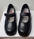 Apex Wide 8.5 UK 6.5 leather black shoes. Support. Work. Professional. 
