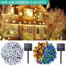 Solar Fairy String Lights 100/200/500 LED Outdoor Garden Christmas Party Decor