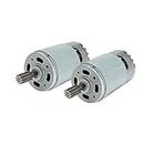 2 Pcs 550 40000RPM Electric Motor High Speed RS550 12V Motor Gearbox Accessories for Power Wheels Children Ride On Car Replacement Parts