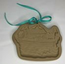 Vintage 1996 Brown Bag Ceramic Bake Cookie Art Mold Hill Design Noah's Ark