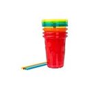 The First Years Take & Toss - Straw Sippers (Pack of 4), Multicolor
