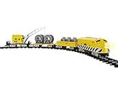 Lionel Battery-Operated Construction Toy Train Set with Locomotive, Train Cars, Track & Remote with Authentic Train Sounds, & Lights for Kids 4+