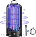 Bug Zapper for Indoor Outdoor, Rechargeable Mosquito Zapper with 4000mAh 3600V High&low 2 power UV Light, 360° Electric Pest Control Insect Fly Zapper can Attract Gnats,Mosquitoes,Flies for Home,Patio