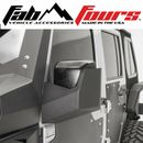 Fab Fours Body Armor Pair Mirror Protectors Black Fits 07-18 Jeep Wrangler JK