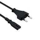 Tolesum 1.5M (4.9FT) Câble d'alimentation EU Plug C7 Bipolaire 2 Câble pour PS5 / PS4 / PS3 / Xbox Série X/S - Noir