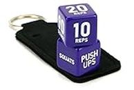Exercise Dice - Fitness Dice with Neoprene Pouch. For Full Body Workout, Cardio, HIIT, Gym, Warm-up and Weight Training.
