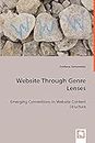 Website Through Genre Lenses: Emerging Conventions in Website Content Structure