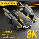 3 Batteries Drone S6 Pro 8K HD Selfie Camera WIFI FPV GPS Foldable RC Quadcopter