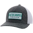 HOOEY Cactus Ropes Flexfit Mesh Back Trucker Hat, Grau/Weiß, L/XL