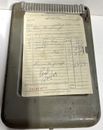Moore Business Forms Portable Receipt/Invoice Forms Metal Box 1950's