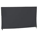 Kuzy - 75 inch TV Cover - Indoor Screen Protector for Flat Screen TV - Clean Dust Cover Enclosure for Flatscreen Television, Smart TVs, Cloth Fabric Cover Size 71 x 45 inch - Made in USA - Black