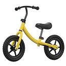 TRIPLE TREE Balance Bike for Toddlers and Kids, Kids Training Bicycle with Inflation-Free EVA Tires, Adjustable Handlebar and Seat for Toddlers 2 Years to 5 Years, Yellow Color…