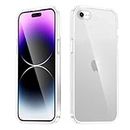 LRK Crystal Clear case for iPhone 6 Plus/6s Plus, [Non-Yellowing] [10FT Military Grade Protection] Anti-Scratch Protective Transparent Cover with Acrylic Hard (Back) + Soft TPU Bumper (Sides) - Clear