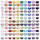 240 Pieces Assorted European Craft Beads Large Hole Lampwork Spacer Beads Colorful European Beads for DIY Necklace Bracelet Jewelry Making (Mix Color Style)