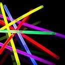 8" Glow Stick Bracelets (Tube of 100 Assorted) Glow in the Dark Sticks, Light Up Party Favors. Neon Glow Bracelets and Glow Necklaces with Connectors. Glow Party Pack Decorations Bulk Party Supplies