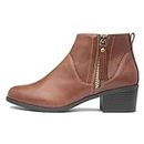 Lilley Maisy Womens Tan Ankle Boot - Size 8 UK - Brown
