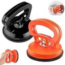 Car Dent Puller, Dent Removal Kit, 2 Pack Powerful Car Dent Puller Kit Handle Lifter, Car Suction Cup Dent Puller and Paintless Dent Repair Kit for Car Body Dent (black+orange)