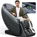 iBooMas 2024 4D Massage Chair Full Body, Zero Gravity Massage Chair with Automatic Footrest Extension,Sleep Mode,Shoulder Back and Leg Heat,APP Control,Foot Roller,IBM-P03(Grey)