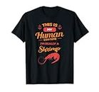 Shrimp Lustiges Menschen-Kostüm Retro Garnelen oder Krabbeln T-Shirt