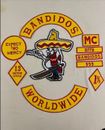 Chaleco de motociclista Bandidos Patches chaqueta para planchar