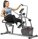Sunny Health & Fitness Performance Recumbent Cross Trainer & Elliptical Bike with Dual Motion Arm Exercisers, Easy Access Seat & Exclusive SunnyFit® App Enhanced Bluetooth Connectivity - SF-RBE420035