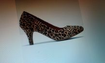 Bon Prix @ Kaleidoscope braune Damen-Leopard-Kunstwildleder-Hofschuhe UK Größe 5,8