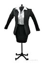 YSBRING ZYTOYS 1/6 Scale Figure Accessories Clothes Women's Black Professional Suit Short Skirt A for 12 Inch Female Body