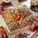 Broadway Basketeers Thank You Fruit And Nuts Gift Basket - Gourmet Healthy Gifts For Men Women Corporate Holidays