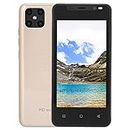 PUSOKEI IP12 Pro Unlock Cellphone - 5Inch Display, MTK6572 Dual-Core CPU, 512MB+ 4GB, 0.3MP+2MP Dual Camera, 1500mah Lithium Battery, WIFI+BT+FM For Android 4.4.2 3G Unlocked Smartphone(Gold)