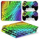 New World 3D BALL MULTICOLOR Theme Design skin sticker for PS4 PRO Console and Controller