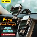 Baseus 15W Qi Auto Wireless Charger supporto cellulare caricabatterie infrarossi automatico