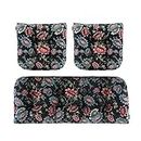 BLISSWALK Outdoor Chair Cushions,3 Piece Loveseat Outdoor Cushions Set,Tufted/Wicker Patio Cushion for Patio Furniture All Weather,44“x19 x5,Floral