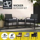 Gardeon Outdoor Furniture Setting Chairs Patio Wicker Rattan Chair Table Garden